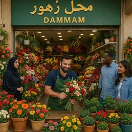محل ورد بالدمام